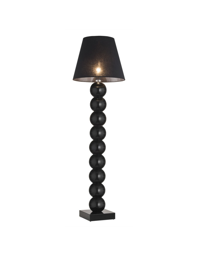 Floor lamps with lampshade - Argon FUDŻI floor lamp 1 pł. 1x15W (max) black white 3658 - product kolory-swiatla.pl 1