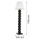 Argon FUDŻI lampa podłogowa 1 pł. 1x15W (max) biały czarny 4059