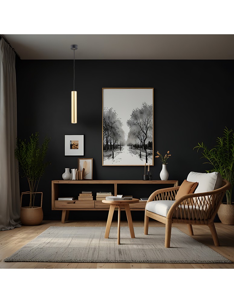 Pendant tube lamps - Argon GOMERA PLUS pendant lamp 1 pł. 1x5W (max) brass black structure 4755 - product kolory-swiatla.pl 3