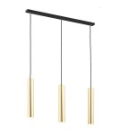 Pendant lamps - Argon GOMERA PLUS 3 fl. pendant lamp 3x5W (max) brass black structure 6113 - product 1