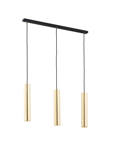 Argon GOMERA PLUS 3 fl. pendant lamp 3x5W (max) brass black structure 6113 - product 2