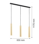 Pendant lamps - Argon GOMERA PLUS 3 fl. pendant lamp 3x5W (max) brass black structure 6113 - product 4