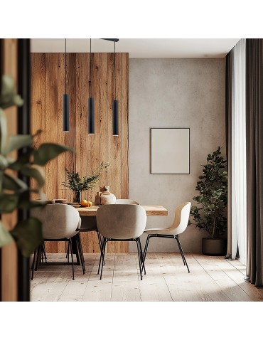 Argon GOMERA PLUS lampa wisząca 3 pł. 3x5W (max) czarny struktura 6112 - produkt 2