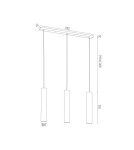 Argon GOMERA PLUS lampa wisząca 3 pł. 3x5W (max) czarny struktura 6112 Argon GOMERA PLUS lampa wisząca 3 pł. 3x5W (max) czarny struktura 6112