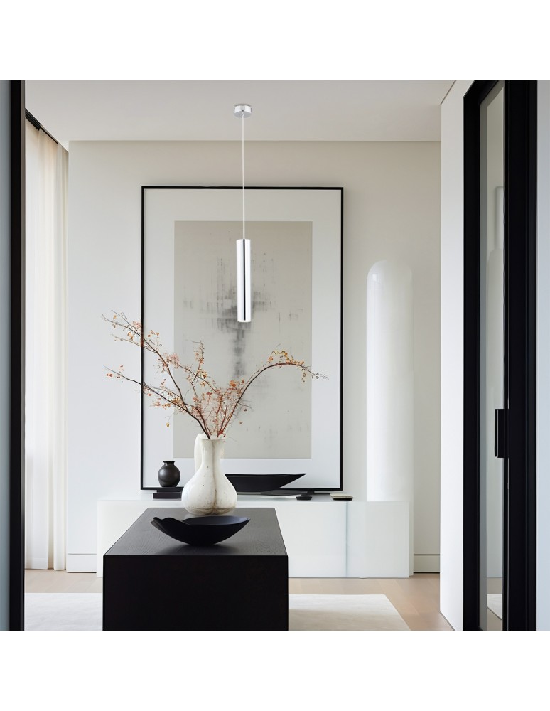 Pendant tube lamps - Argon GOMERA pendant lamp 1 pł. 1x5W (max) chrome 3628 - product kolory-swiatla.pl 2