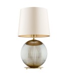 Table lamps with lampshade - Argon HAMILTON 8530 satin lampshade, glass, brass - product 2