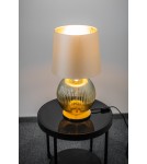Table lamps with lampshade - Argon HAMILTON 8530 satin lampshade, glass, brass - product 5