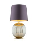 Table lamps with lampshade - Argon HAMILTON 8532 satin lampshade, glass, brass - product 1