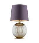 Table lamps with lampshade - Argon HAMILTON 8532 satin lampshade, glass, brass - product 2