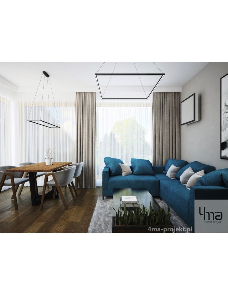 Pendant lamps - RAMKO Edo Chandelier 98x28 LED 67029 - product kolory-swiatla.pl 2