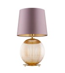 Table lamps with lampshade - Argon HAMILTON 8536 satin lampshade, glass, brass - product 2