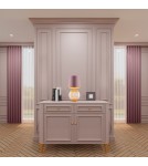 Table lamps with lampshade - Argon HAMILTON 8536 satin lampshade, glass, brass - product 3