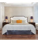 Table lamps with lampshade - Argon HAMILTON 8537 satin lampshade, glass, brass - product 3