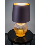 Table lamps with lampshade - Argon HAMILTON 8537 satin lampshade, glass, brass - product 4