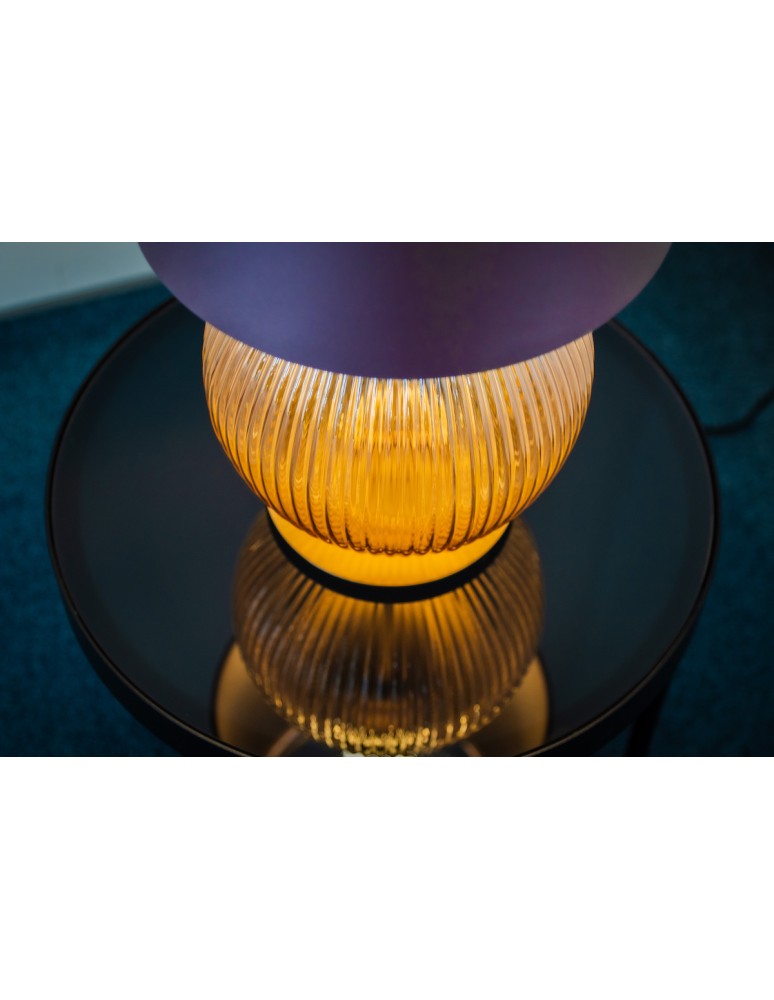 Table lamps with lampshade - Argon HAMILTON 8537 satin lampshade, glass, brass - product kolory-swiatla.pl 5