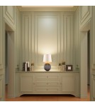 Table lamps with lampshade - Argon HAMILTON 8538 satin lampshade, glass, brass - product 3