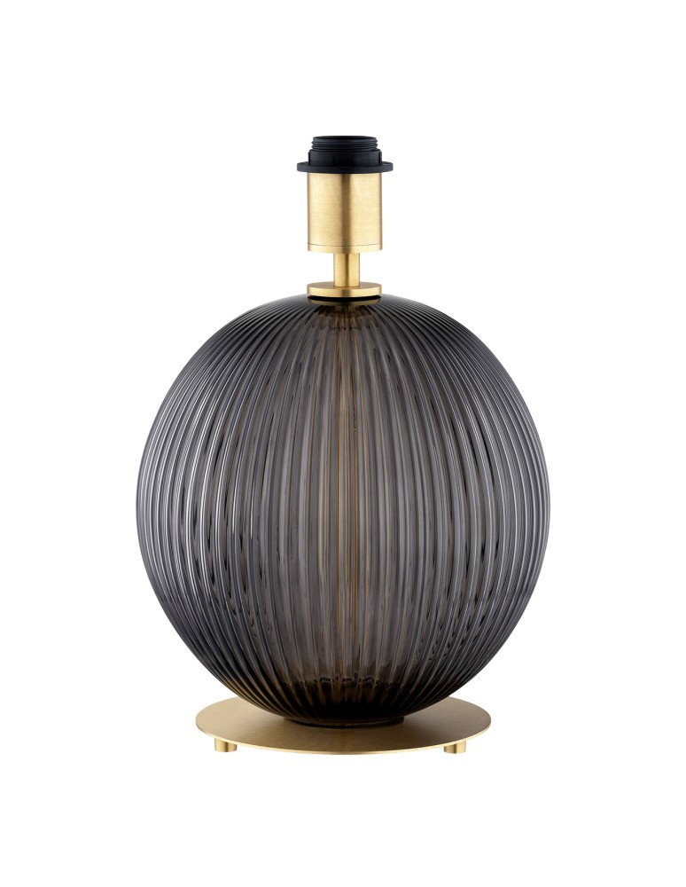 Table lamps with lampshade - Argon HAMILTON 8538 satin lampshade, glass, brass - product kolory-swiatla.pl 4