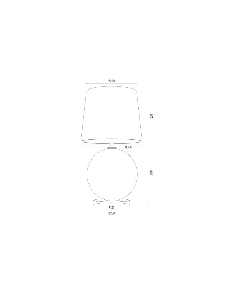 Table lamps with lampshade - Argon HAMILTON 8538 satin lampshade, glass, brass - product kolory-swiatla.pl 6