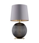 Table lamps with lampshade - Argon HAMILTON 8539 satin lampshade, glass, brass - product 2