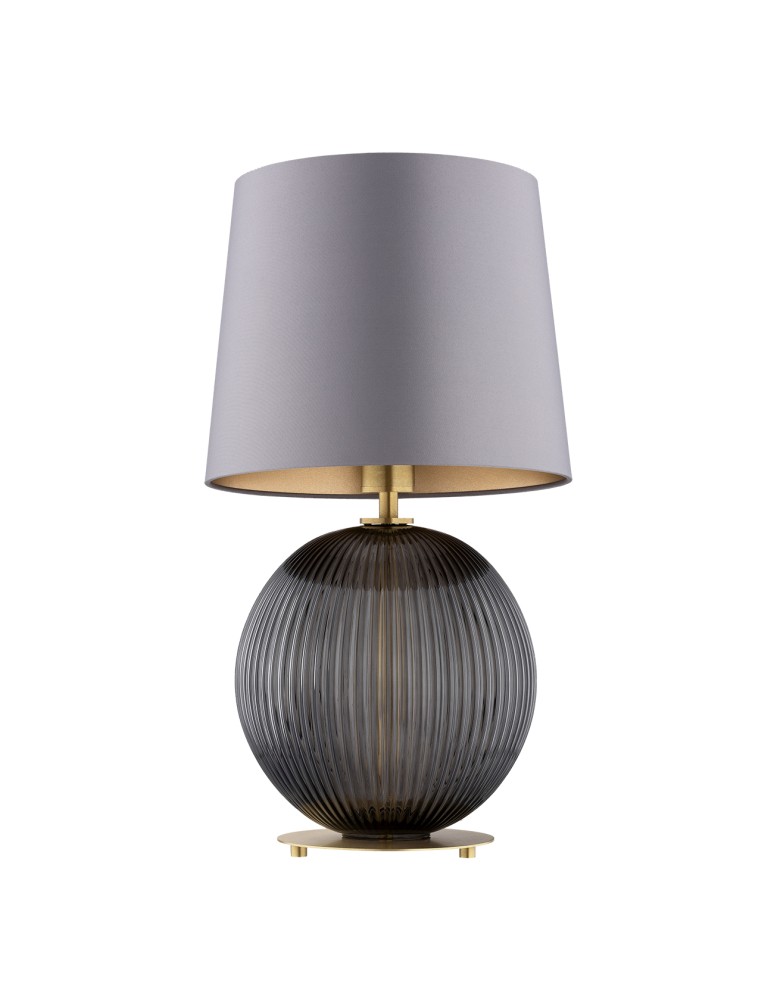 Table lamps with lampshade - Argon HAMILTON 8539 satin lampshade, glass, brass - product kolory-swiatla.pl 2