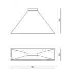 Pendant lamps - RAMKO Edo Chandelier 98x28 LED 67029 - product 6