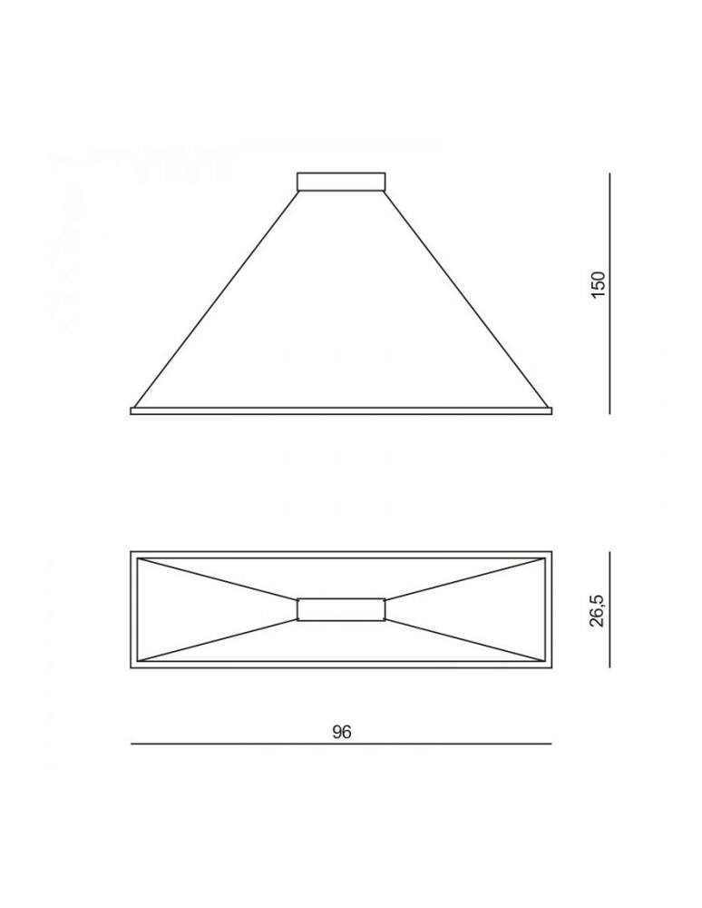 Pendant lamps - RAMKO Edo Chandelier 98x28 LED 67029 - product kolory-swiatla.pl 6