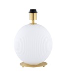 Table lamps with lampshade - Argon HAMILTON 8544 satin lampshade, glass, brass - product 4