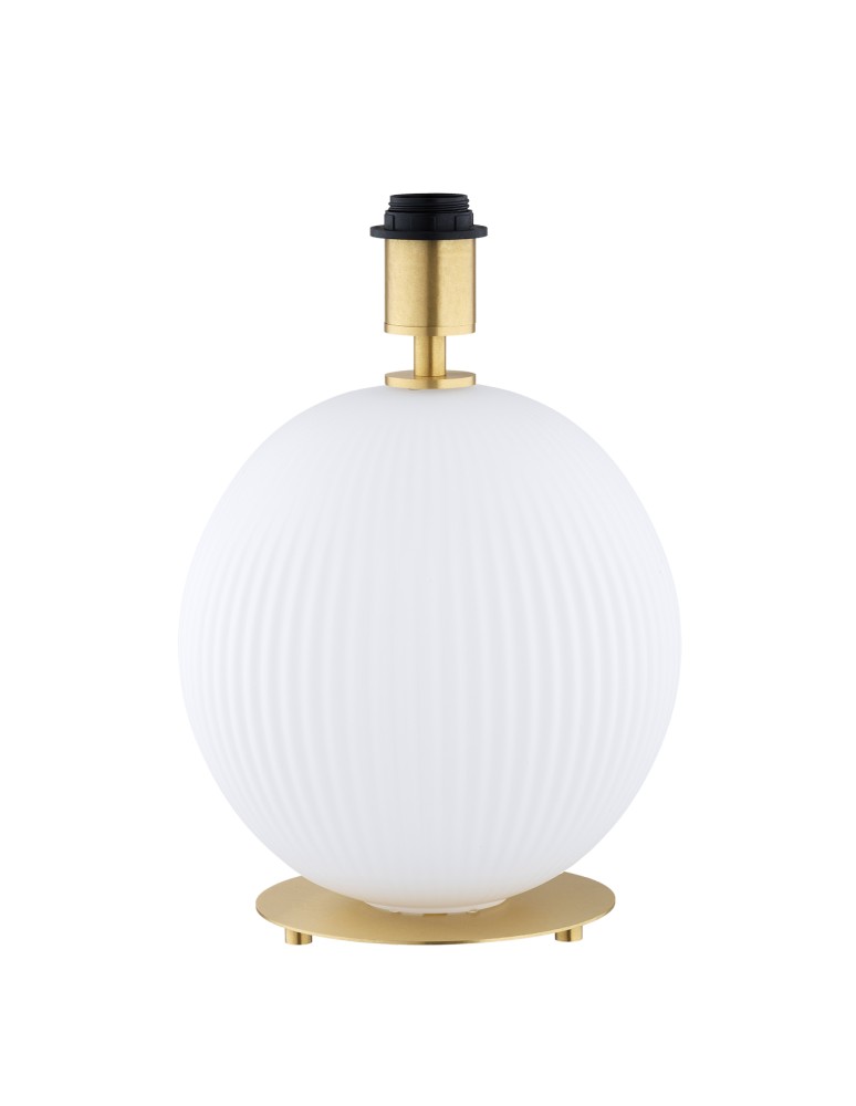 Table lamps with lampshade - Argon HAMILTON 8544 satin lampshade, glass, brass - product kolory-swiatla.pl 4