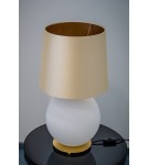 Table lamps with lampshade - Argon HAMILTON 8544 satin lampshade, glass, brass - product 6