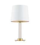 Table lamps with lampshade - Argon HAMPTON 8540 satin lampshade, glass, brass - product 2
