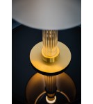 Table lamps with lampshade - Argon HAMPTON 8540 satin lampshade, glass, brass - product 6