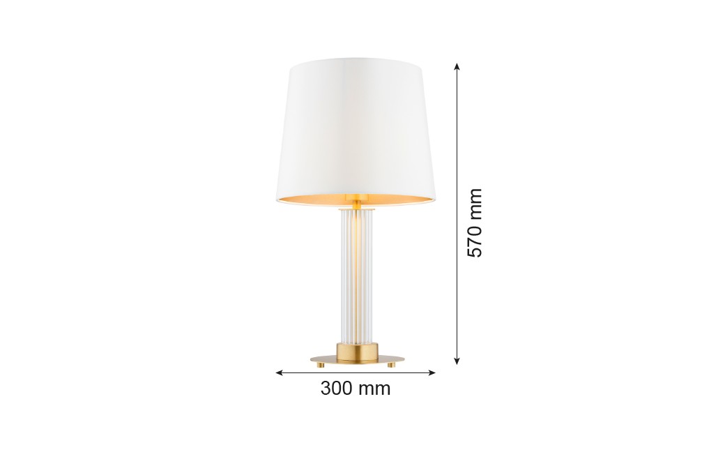 Argon HAMPTON 8540 abażur satynowy, szkło, mosiądz
