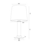 Table lamps with lampshade - Argon HAMPTON 8540 satin lampshade, glass, brass - product 8