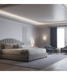 Table lamps with lampshade - Argon HAMPTON 8541 satin lampshade, glass, brass - product 3