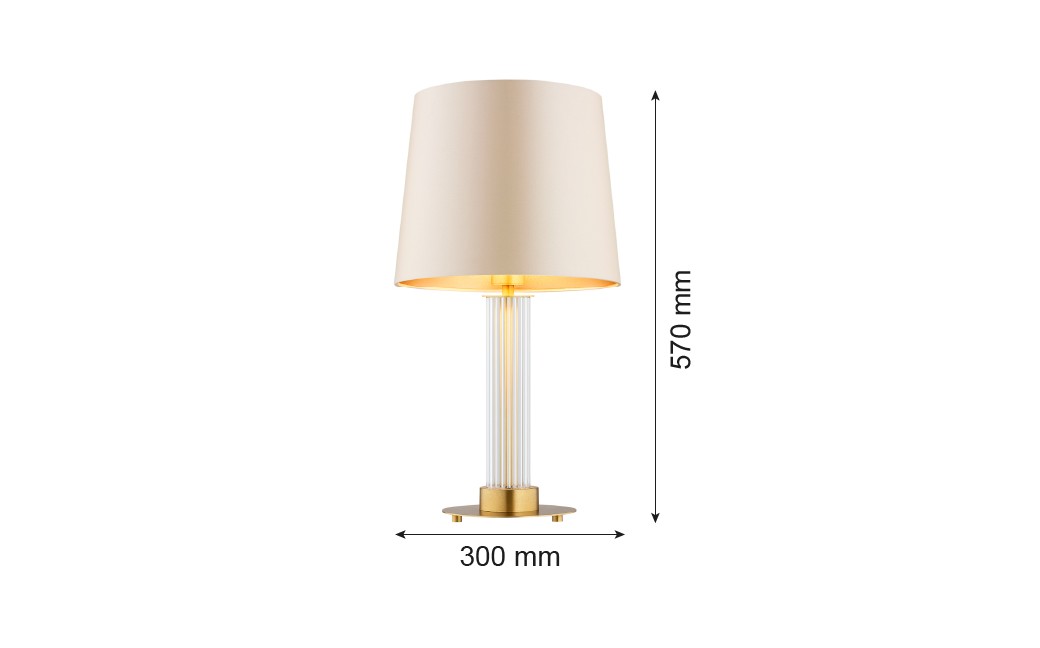 Argon HAMPTON 8541 abażur satynowy, szkło, mosiądz