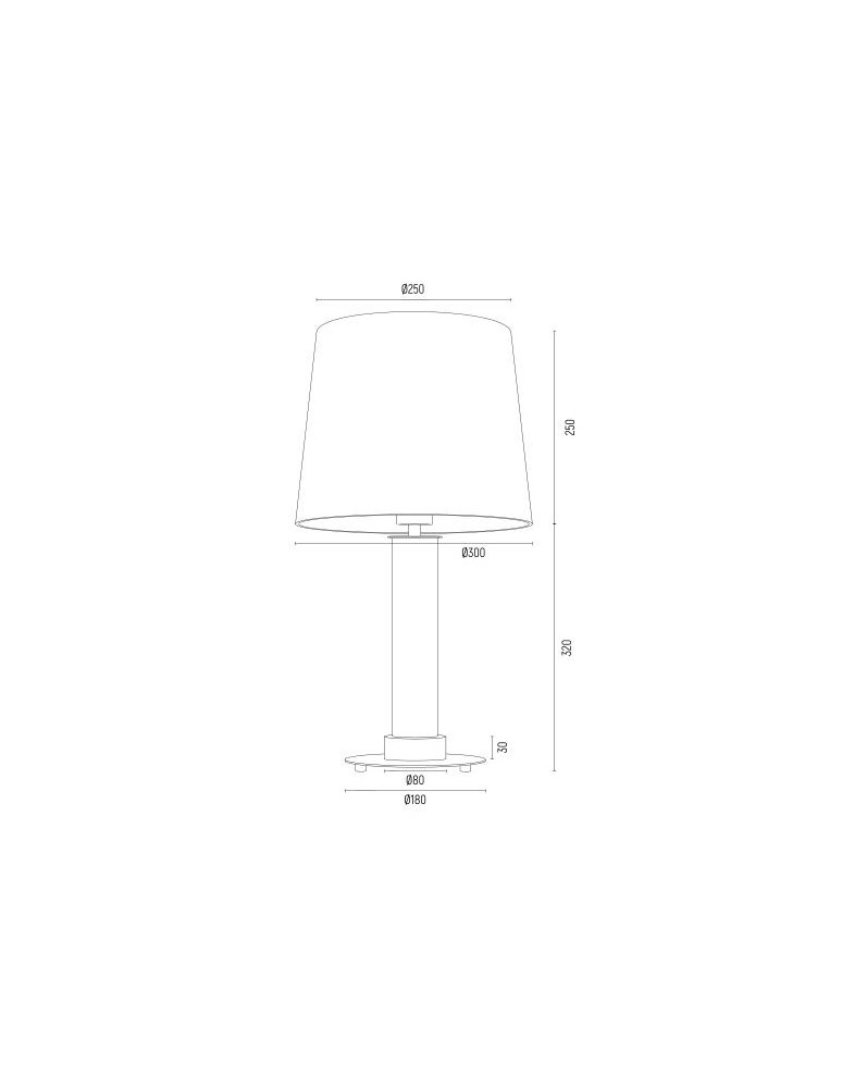Table lamps with lampshade - Argon HAMPTON 8541 satin lampshade, glass, brass - product kolory-swiatla.pl 6