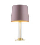 Table lamps with lampshade - Argon HAMPTON 8542 satin lampshade, glass, brass - product 1
