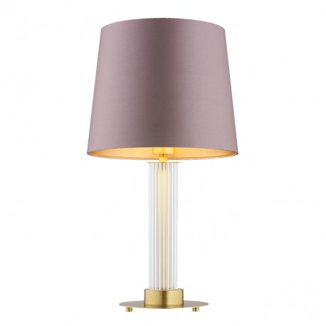 Argon HAMPTON 8542 abażur satynowy, szkło, mosiądz