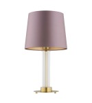 Table lamps with lampshade - Argon HAMPTON 8542 satin lampshade, glass, brass - product 2
