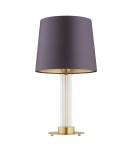 Table lamps with lampshade - Argon HAMPTON 8543 satin lampshade, glass, brass - product 2