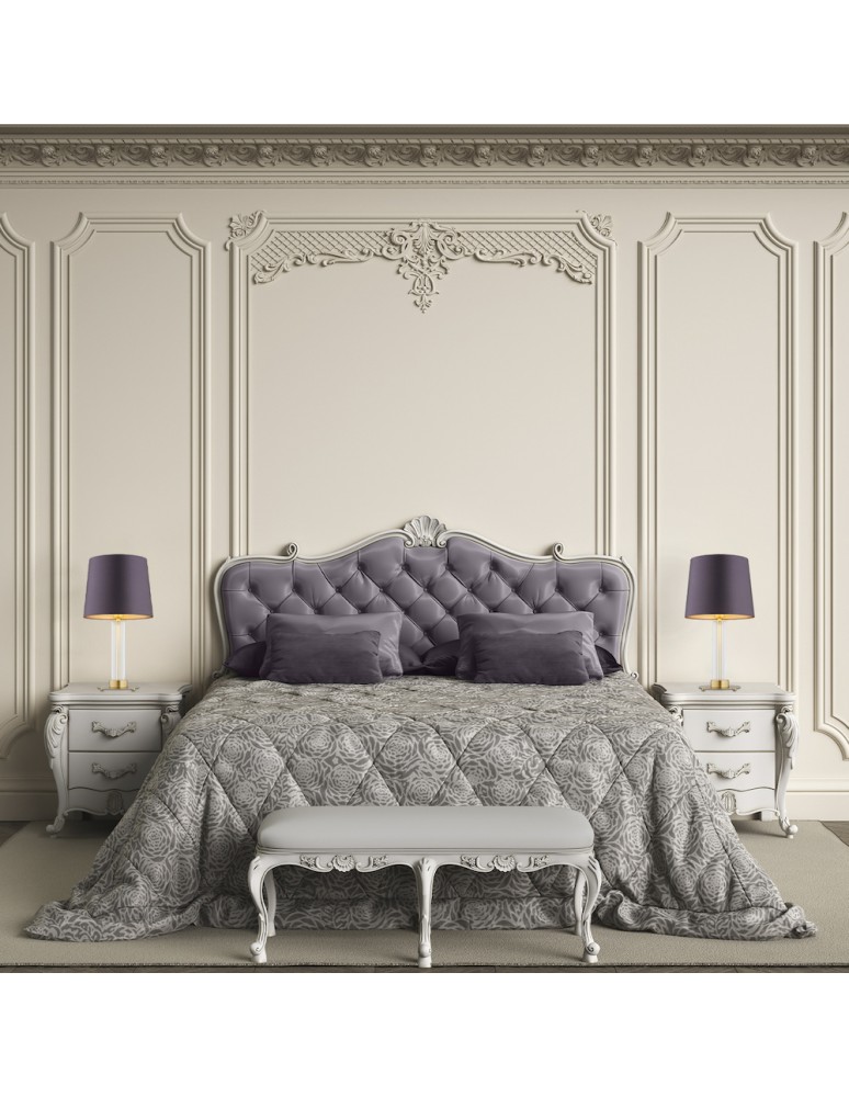 Table lamps with lampshade - Argon HAMPTON 8543 satin lampshade, glass, brass - product kolory-swiatla.pl 3