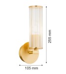 Argon HAMPTON 8497        szkło, mosiądz