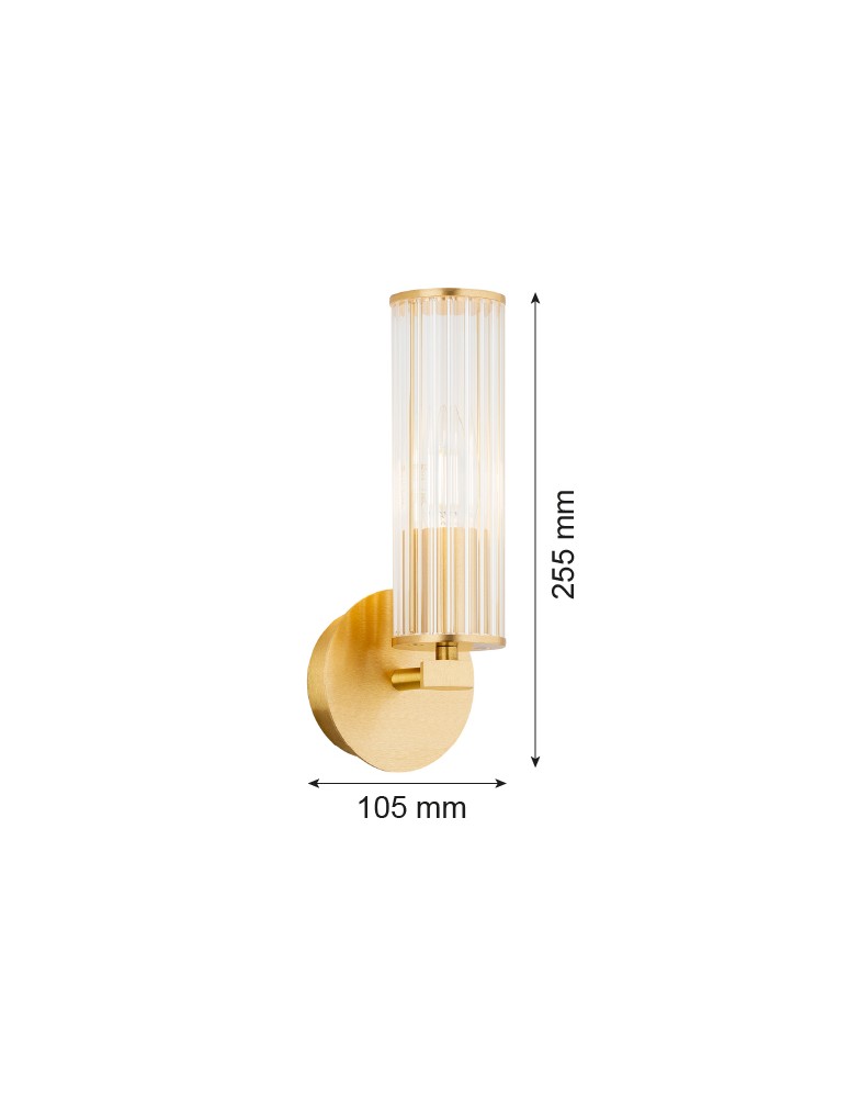 Wall lamps - Argon HAMPTON 8497 glass, brass - product kolory-swiatla.pl 6