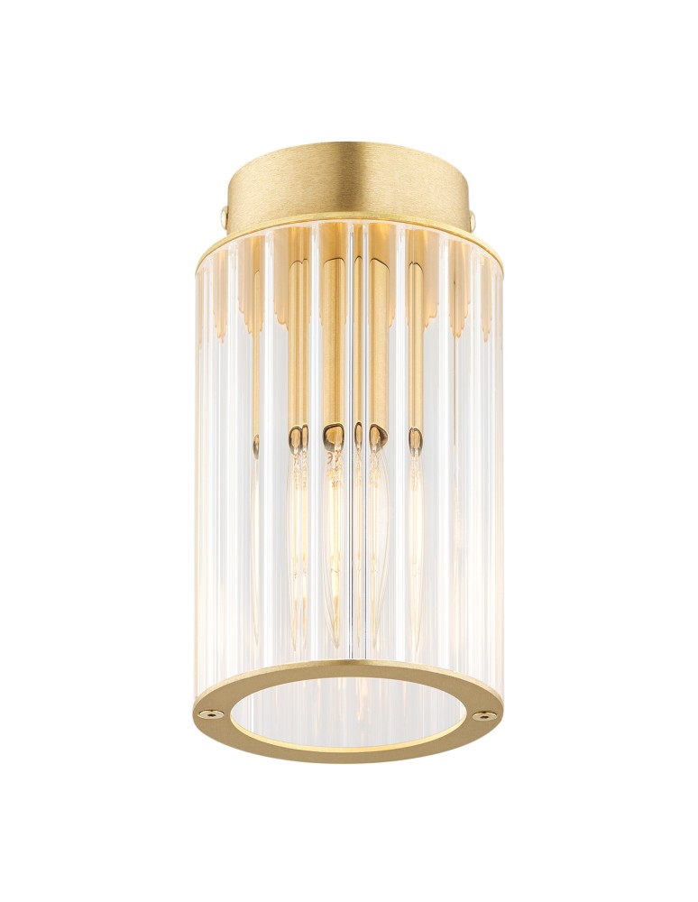 Small ceiling lamps - Argon HAMPTON 8501 glass, brass - product kolory-swiatla.pl 1