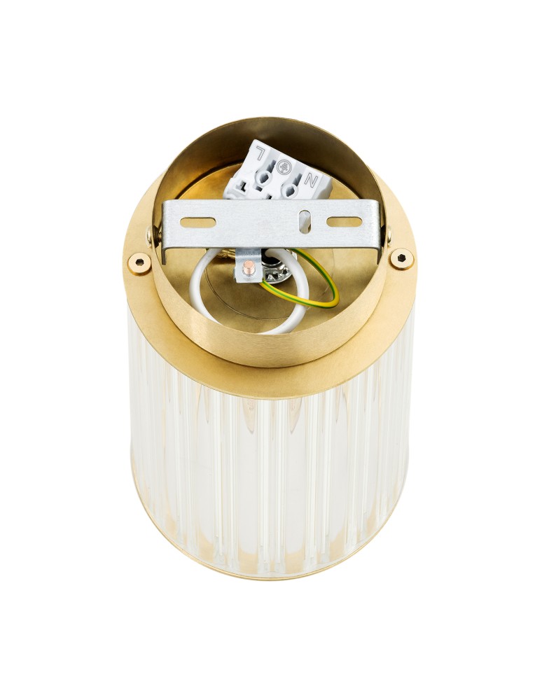 Small ceiling lamps - Argon HAMPTON 8501 glass, brass - product kolory-swiatla.pl 6