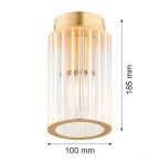 Small ceiling lamps - Argon HAMPTON 8501 glass, brass - product 7