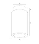 Small ceiling lamps - Argon HAMPTON 8501 glass, brass - product 8