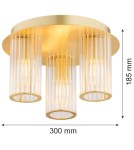Hampton ceiling lamps - Argon HAMPTON 6304 glass, brass - product 5