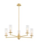 Hampton style chandeliers - Argon HAMPTON 2177 glass, brass - product 1