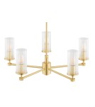 Hampton style chandeliers - Argon HAMPTON 2177 glass, brass - product 4